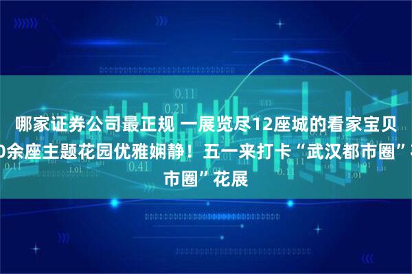 哪家证券公司最正规 一展览尽12座城的看家宝贝！40余座主题花园优雅娴静！五一来打卡“武汉都市圈”花展